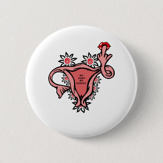 Macaron Rond 5 Cm l'utérus central protège roe v. wade