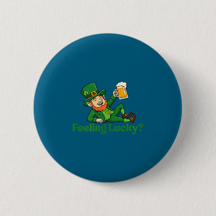 Macaron Rond 5 Cm Lutins chanceux jour de la saint patrick Sentiment