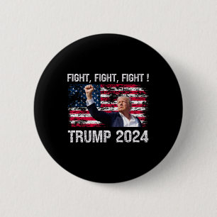 Macaron Rond 5 Cm Lutte 2024 - Élection du président Trump