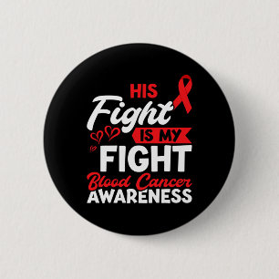 Macaron Rond 5 Cm Lutte Conscience du cancer du sang Cancer du sang