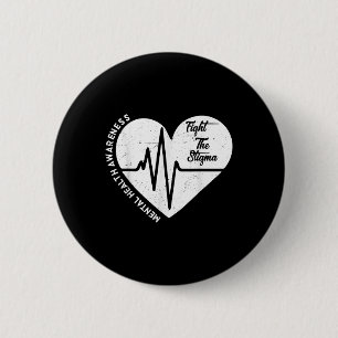 Macaron Rond 5 Cm Lutte contre la stigmatisation cardiaque
