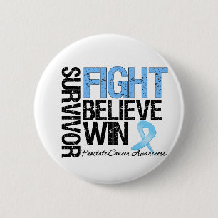 Macaron Rond 5 Cm Lutte contre le cancer de la prostate contre la cr