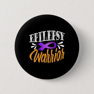 Macaron Rond 5 Cm Lutte contre l'épilepsie Usa Epileptic Warrior Su