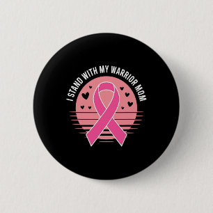 Macaron Rond 5 Cm Lutter contre le cancer du sein Mois pour les fill