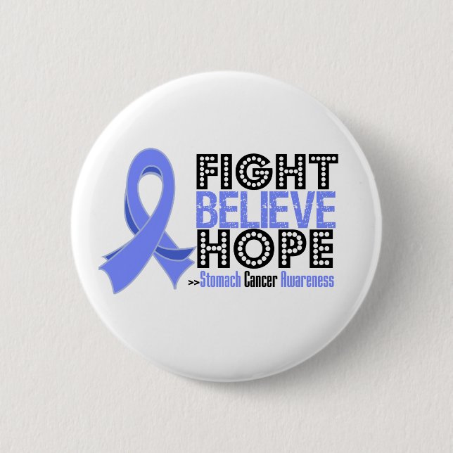 Macaron Rond 5 Cm Lutter contre l'espoir - Cancer de l'estomac (Devant)