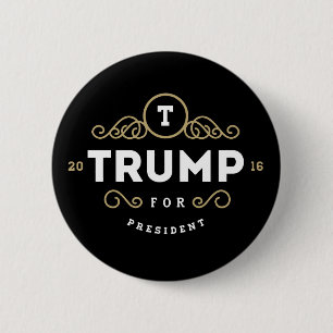 Macaron Rond 5 Cm Luxe de Donald Trump