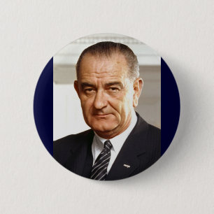 Macaron Rond 5 Cm Lyndon B. Johnson 36e président
