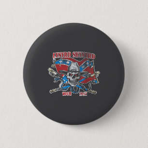 Macaron Rond 5 Cm Lynyrd Skynyrd Tour 1987 Vintage Drapeau Usa Sudis