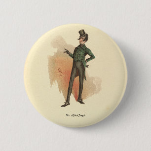 Macaron Rond 5 Cm M. Alfred Jingle du Pickwick Papers