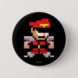 Macaron Rond 5 Cm m. Bison à 8 bits