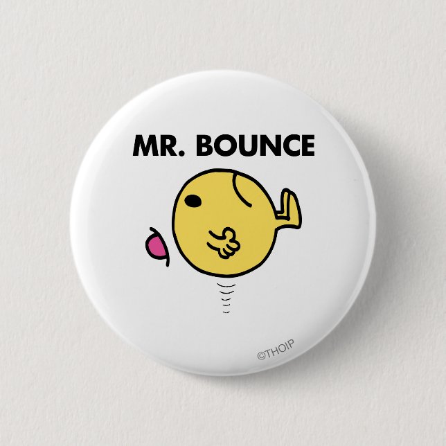 Macaron Rond 5 Cm M. Bounce | Rebondissements malheureux (Devant)