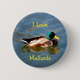 Macaron Rond 5 Cm M est pour Mallard - bouton