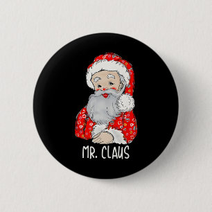 Macaron Rond 5 Cm M. et Mme Santa Claus Couples qui correspondent à