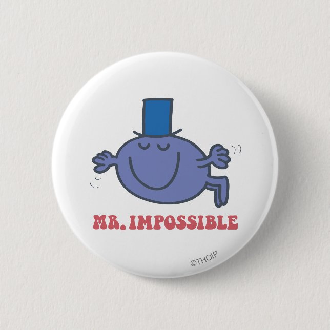 Macaron Rond 5 Cm M. Impossible En Vol (Devant)