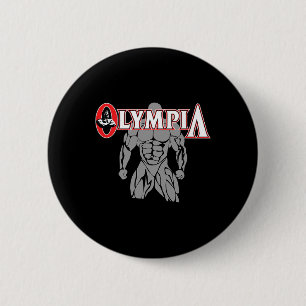 Macaron Rond 5 Cm M. Olympia Pour Hommes Femmes Fitness Bodybuilding