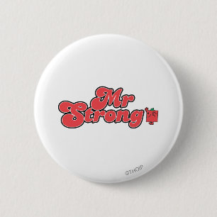 Macaron Rond 5 Cm M. Strong Lettres rouges