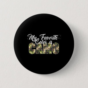 Macaron Rond 5 Cm Ma Couleur Favorite Est Camo Funny Camouflage Chas