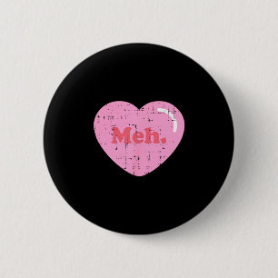 Macaron Rond 5 Cm Ma pochette de cœur meh drôle anti Saint Valentin