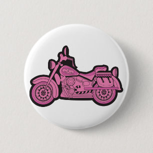 Macaron Rond 5 Cm Ma première moto rose