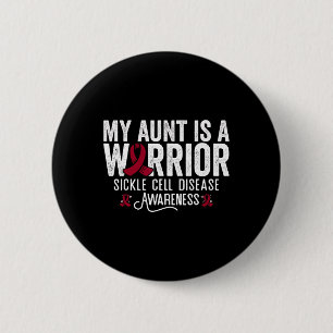 Macaron Rond 5 Cm Ma Tante Est Un Guerrier Sca Sickle Cell Anemia La