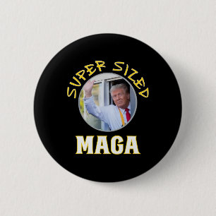 Macaron Rond 5 Cm Mac Daddy Trump Vance 2024 fait des frites 