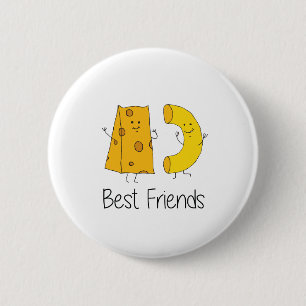 Macaron Rond 5 Cm Mac et Fromage Meilleurs amis Art Friendship Art B