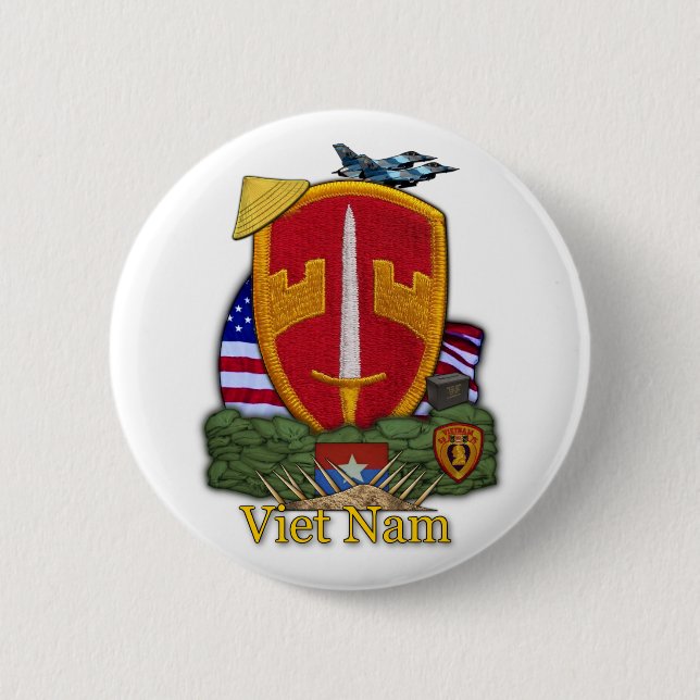Macaron Rond 5 Cm mac v sog conseiller militaire vietnam war Button (Devant)