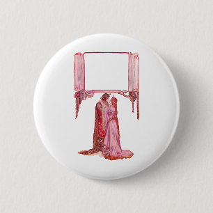 Macaron Rond 5 Cm Madame de embrassement Love de chevalier