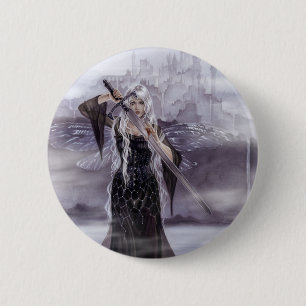 Macaron Rond 5 Cm Madame d'insigne/de bouton d'Avalon