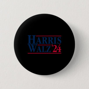 Macaron Rond 5 Cm Madame la Présidente Kamala Harris Tim Wheimer Vp 