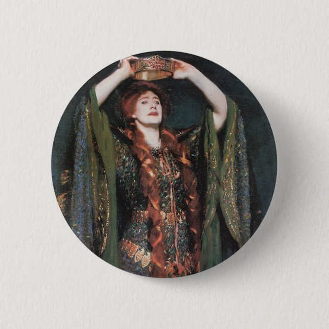 Macaron Rond 5 Cm Madame Macbeth (Devant)