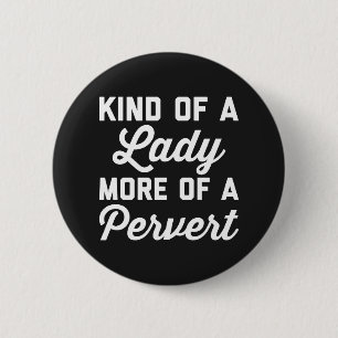 Macaron Rond 5 Cm Madame Pervert Funny Quote