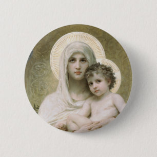 Macaron Rond 5 Cm Madonna des roses