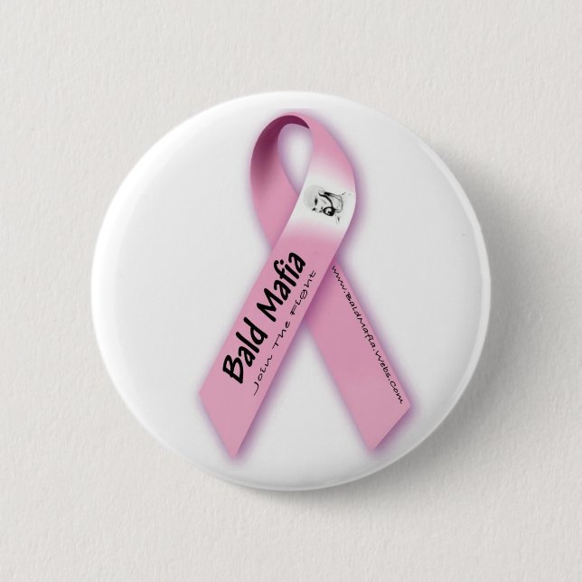 Macaron Rond 5 Cm Mafia Bald - Rejoignez La Lutte ! Pin (Devant)