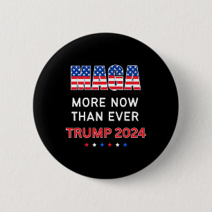 Macaron Rond 5 Cm Maga Maintenant Que Jamais Trump Pour Le Président