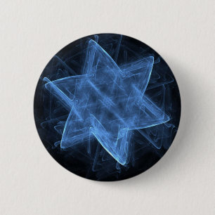 Macaron Rond 5 Cm Magen David Fractal