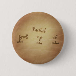 Macaron Rond 5 Cm Magic Seal Angel Sachiel Protection Magique Charme