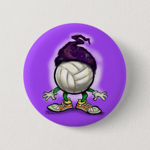 Macaron Rond 5 Cm Magicien de volleyball