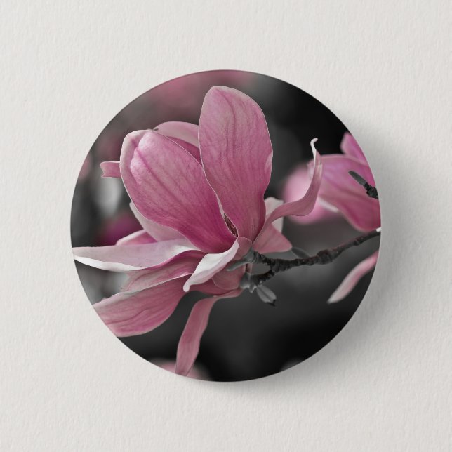 Macaron Rond 5 Cm Magnolia (Devant)