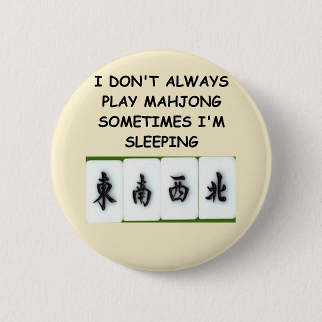 Macaron Rond 5 Cm mahjong (Devant)