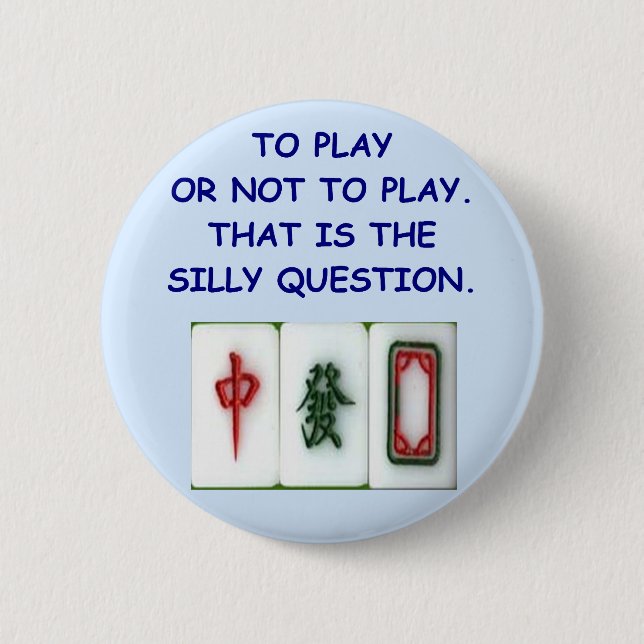 Macaron Rond 5 Cm mahjong (Devant)