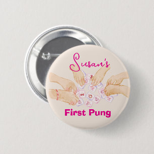 Macaron Rond 5 Cm Mahjong personnalisable Premier Pung
