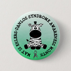 Macaron Rond 5 Cm Mai est le syndrome Ehlers-Danlos Button du mois