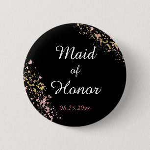 Macaron Rond 5 Cm Maid of Honor