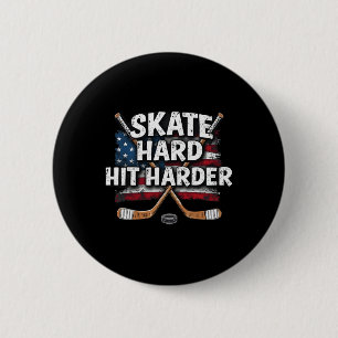 Macaron Rond 5 Cm Maillot de hockey Cadeaux de garçon de hockey Équi
