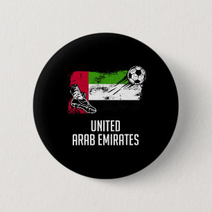 Macaron Rond 5 Cm Maillot de la sélection de football des Émirats ar