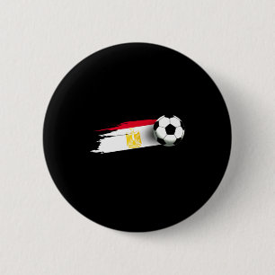 Macaron Rond 5 Cm Maillot de l'équipe de football égyptienne Drapeau