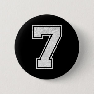 Macaron Rond 5 Cm Maillot de sport Numéro 7 Fan de l'équipe de Grung