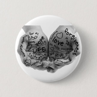 Macaron Rond 5 Cm Mains de bouton de soutien seulement