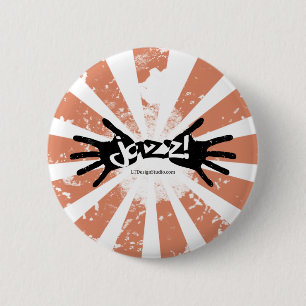 Macaron Rond 5 Cm Mains de jazz - bouton